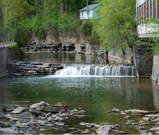 Canajoharie Creek in the spring